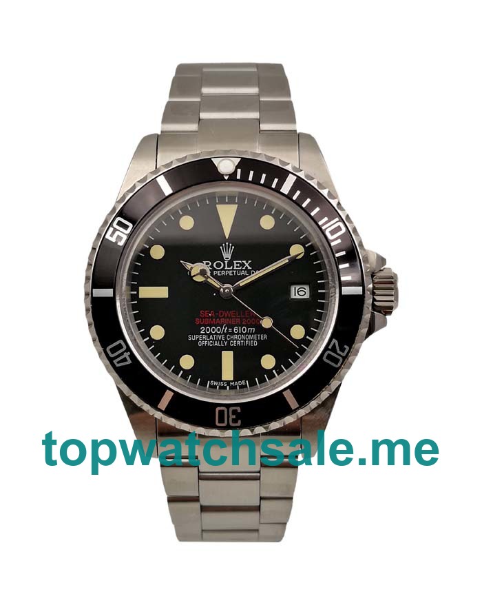 UK Black Dials Steel Rolex Sea-Dweller 1665 Replica Watches