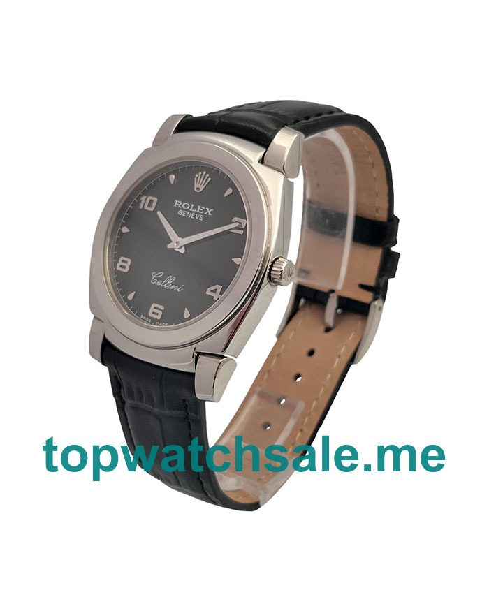 UK Black Dials Steel Rolex Cellini 5330 Replica Watches