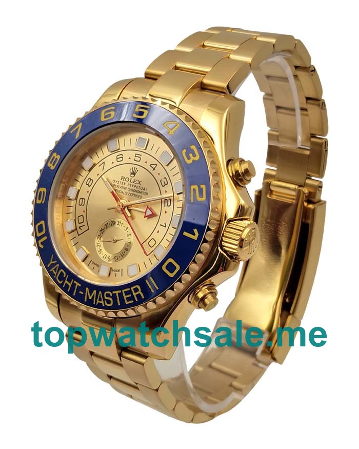 UK Champagne Dials Gold Rolex Yacht-Master II 116688 Replica Watches