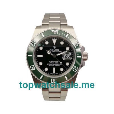 UK Green Bezels Replica Rolex Submariner 16610 LV 40 MM Watches