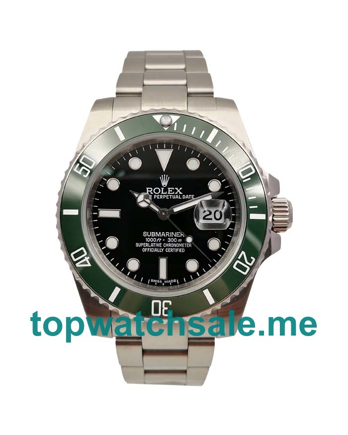 UK Green Bezels Replica Rolex Submariner 16610 LV 40 MM Watches