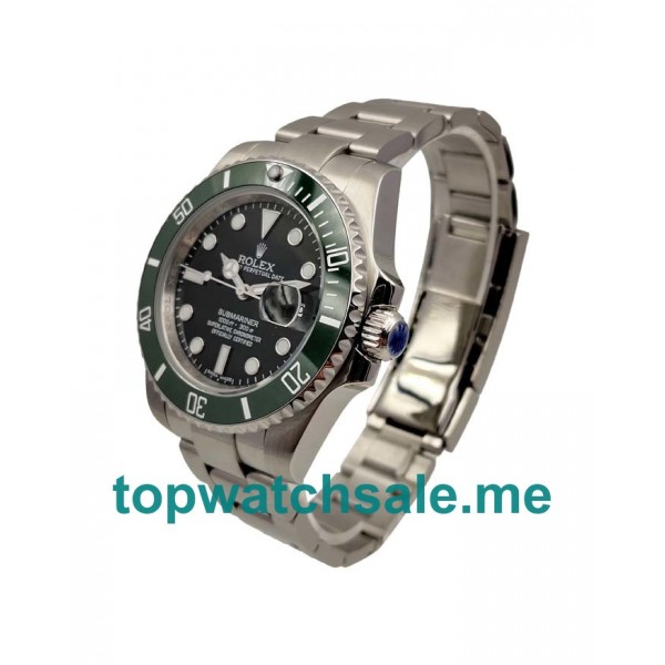 UK Green Bezels Replica Rolex Submariner 16610 LV 40 MM Watches