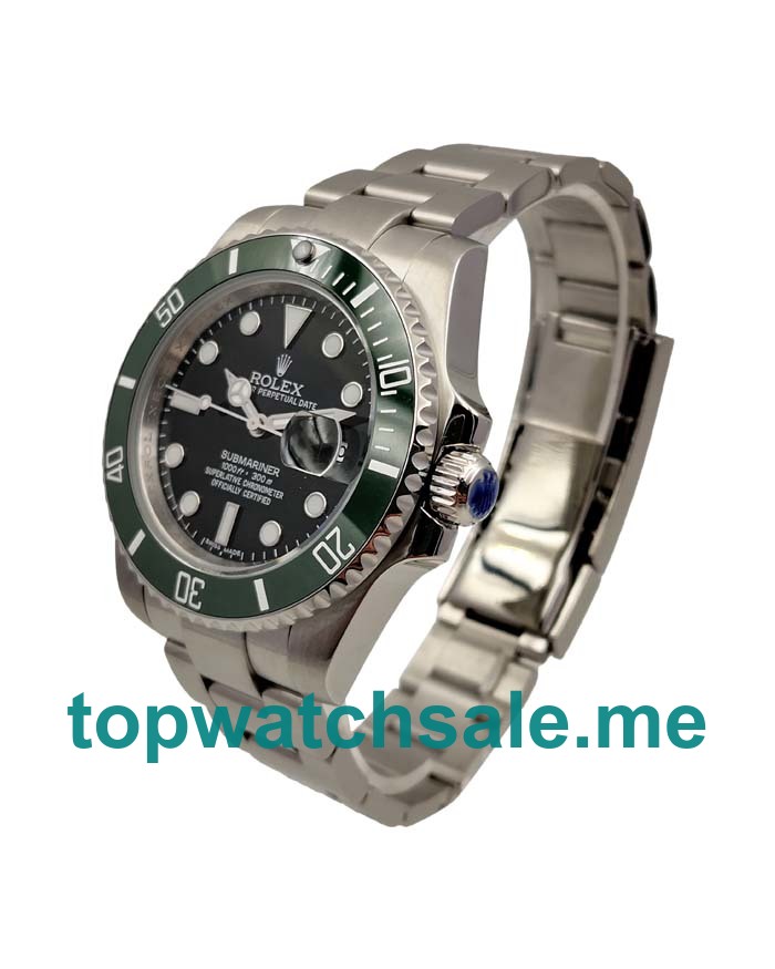 UK Green Bezels Replica Rolex Submariner 16610 LV 40 MM Watches