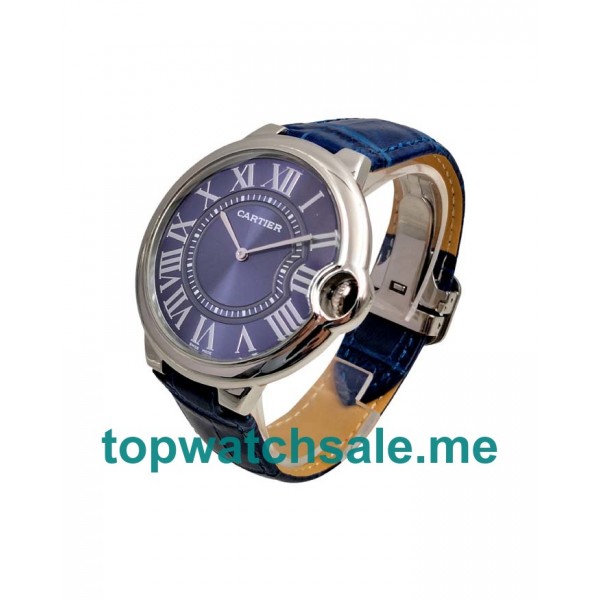 UK Blue Dials Steel Cartier Ballon Bleu W6920059 Replica Watches