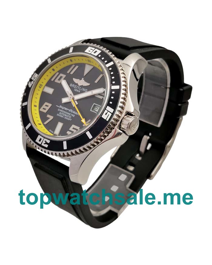 UK Black Dials Steel Breitling Superocean A1736402 Replica Watches