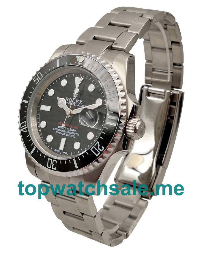 UK Black Dials Steel Rolex Sea-Dweller 126600 Replica Watches