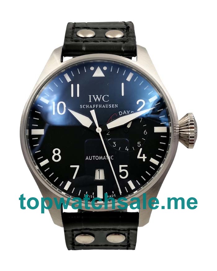 UK Black Dials Steel IWC Big Pilots IW500401 Replica Watches