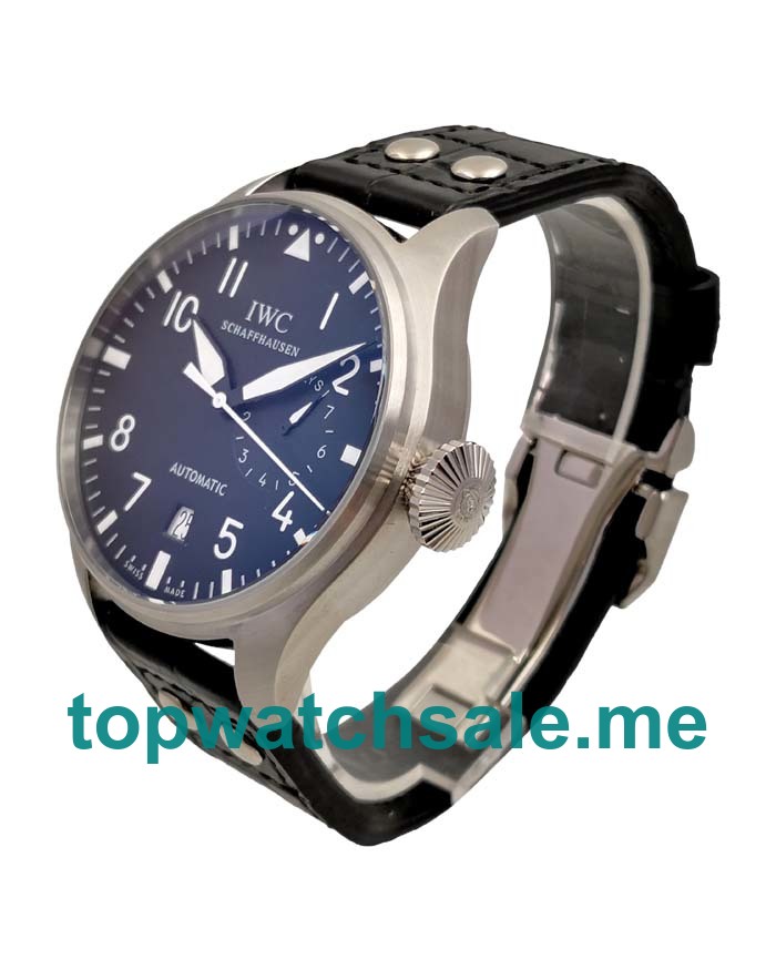 UK Black Dials Steel IWC Big Pilots IW500912 Replica Watches