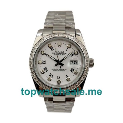 UK White Dials Steel Rolex Datejust 116244 Replica Watches