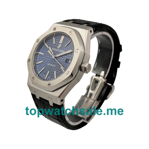 UK Blue Dials Steel Audemars Piguet Royal Oak 15400ST Replica Watches