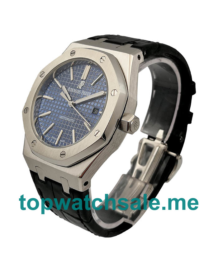 UK Blue Dials Steel Audemars Piguet Royal Oak 15400ST Replica Watches