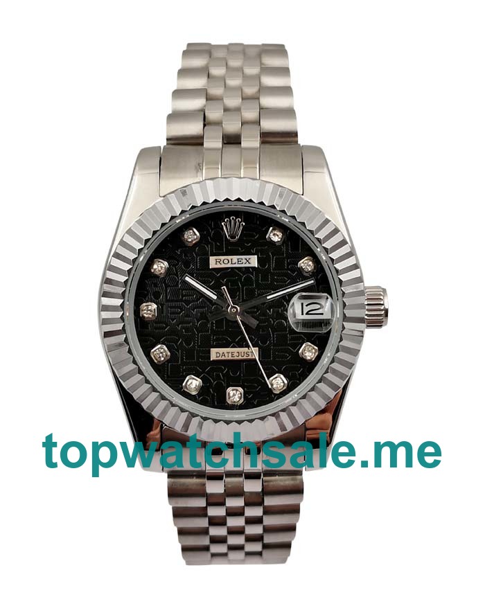 UK Black Dials Steel Rolex Datejust 116234 Replica Watches