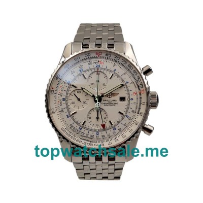 UK White Dials Steel Breitling Navitimer World A24322 Replica Watches