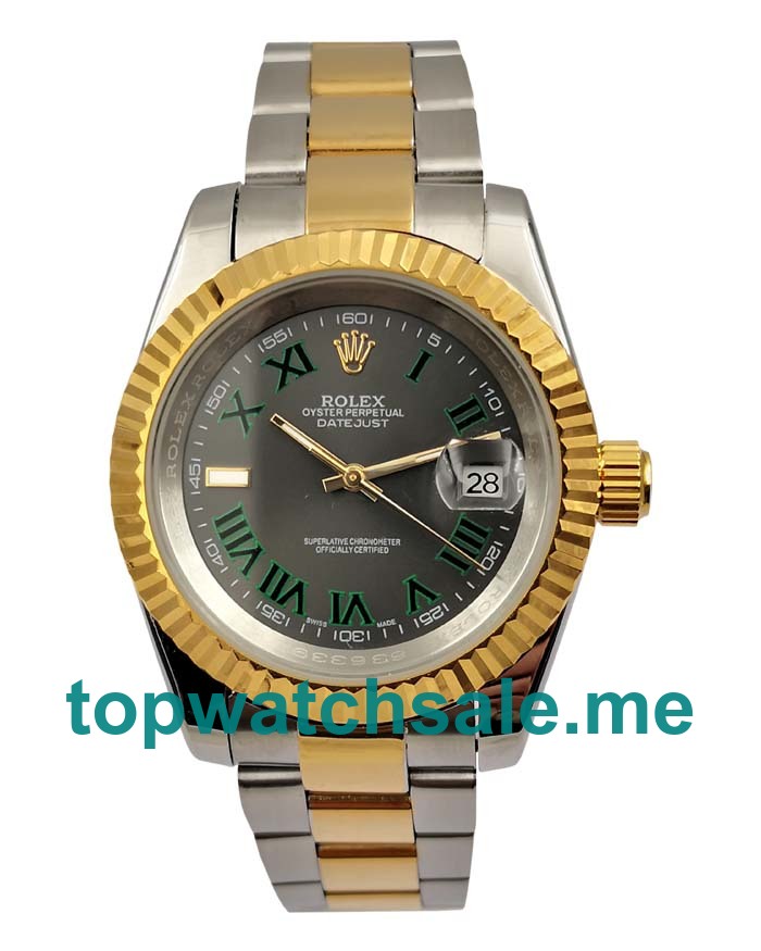 UK Gray Dials Steel And Gold Rolex Datejust 116333 Replica Watches