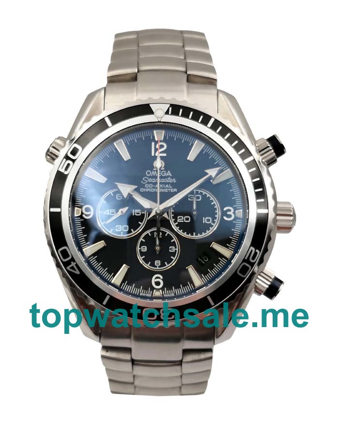 UK Black Dials Steel Omega Seamaster Planet Ocean Chrono 2910.50.81 Replica Watches