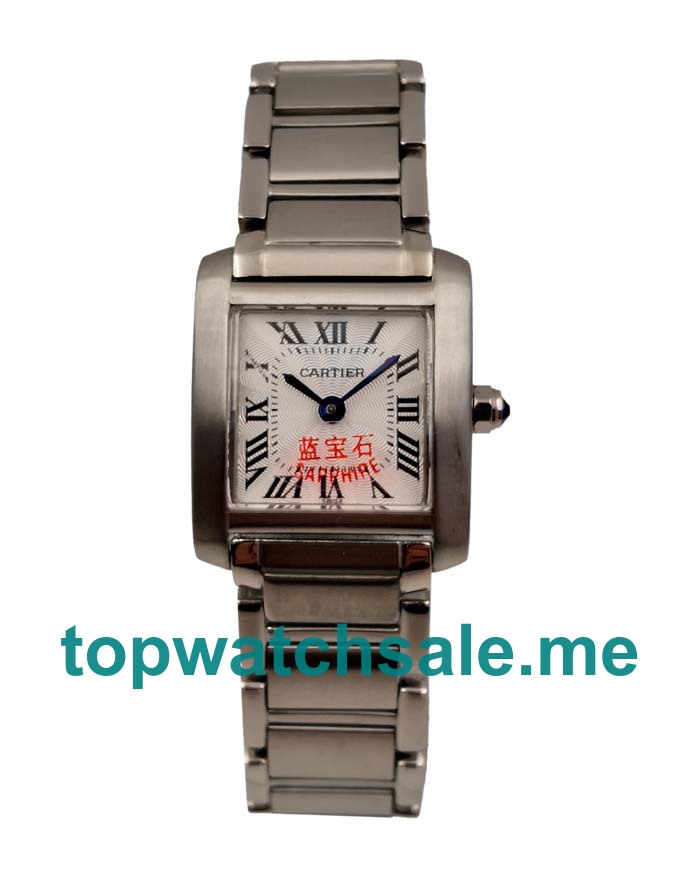 UK Rectangle-shaped Cases Fake Cartier Tank W51008Q3 Watches For Women