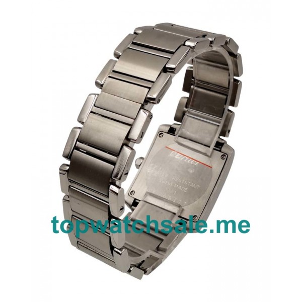 UK Rectangle-shaped Cases Fake Cartier Tank W51008Q3 Watches For Women