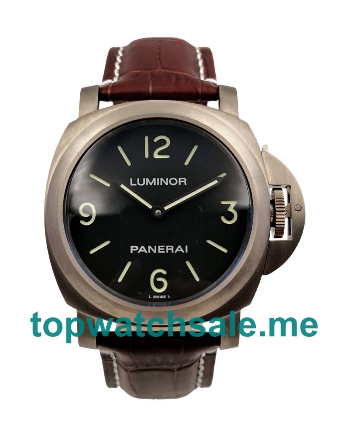 UK Black Dials Steel Panerai Luminor PAM00112 Replica Watches