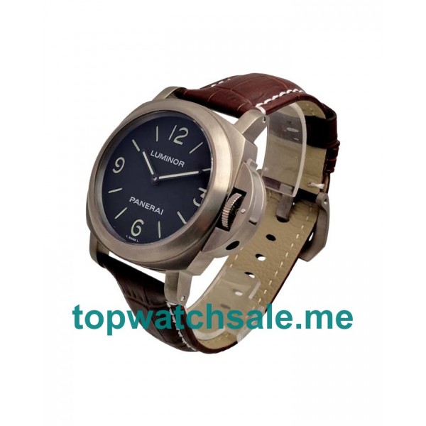 UK Black Dials Steel Panerai Luminor PAM00112 Replica Watches