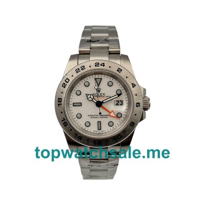 UK White Dials Steel Rolex Explorer II 216570 Replica Watches