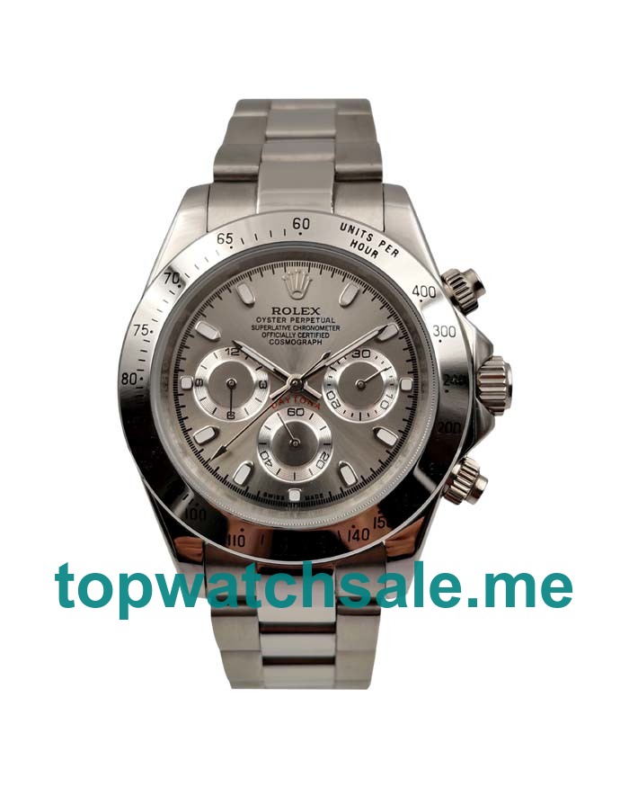 UK Gray Dials Steel Rolex Daytona 116520 Replica Watches