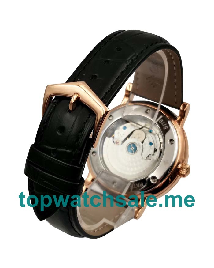 UK Black Dials Rose Gold Patek Philippe Calatrava 128408 Replica Watches