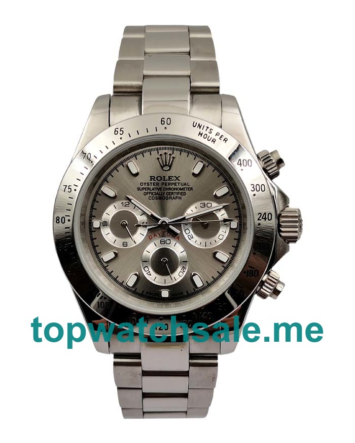 UK Gray Dials Steel Rolex Daytona 116520 Replica Watches