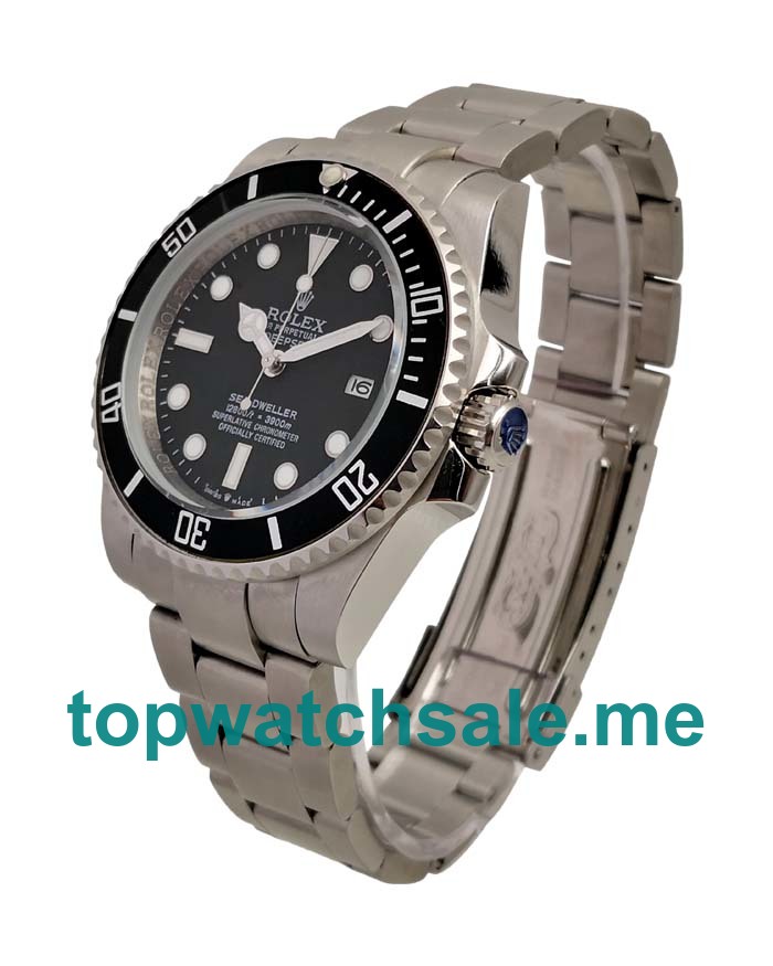 UK Black Dials Steel Rolex Sea-Dweller Deepsea 116660 Replica Watches