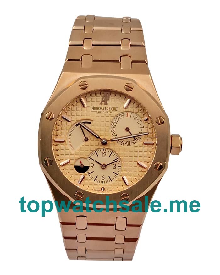 UK Rose Gold Dials Rose Gold Audemars Piguet Royal Oak 26120OR Replica Watches