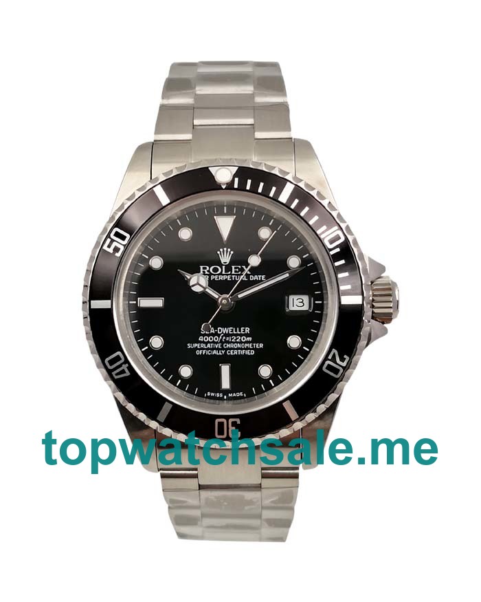 UK Black Dials Steel Rolex Sea-Dweller 116600 Replica Watches