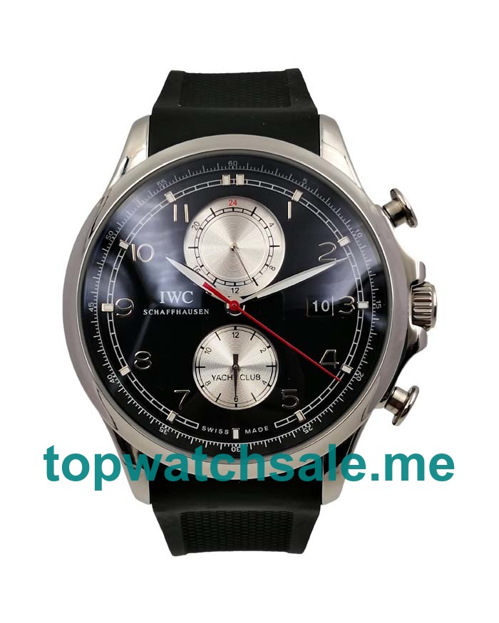 UK Black Dials Steel IWC Portugieser Yacht Club IW390208 Replica Watches