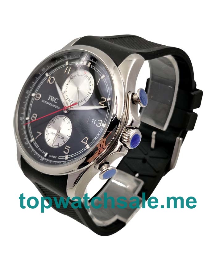 UK Black Dials Steel IWC Portugieser Yacht Club IW390208 Replica Watches