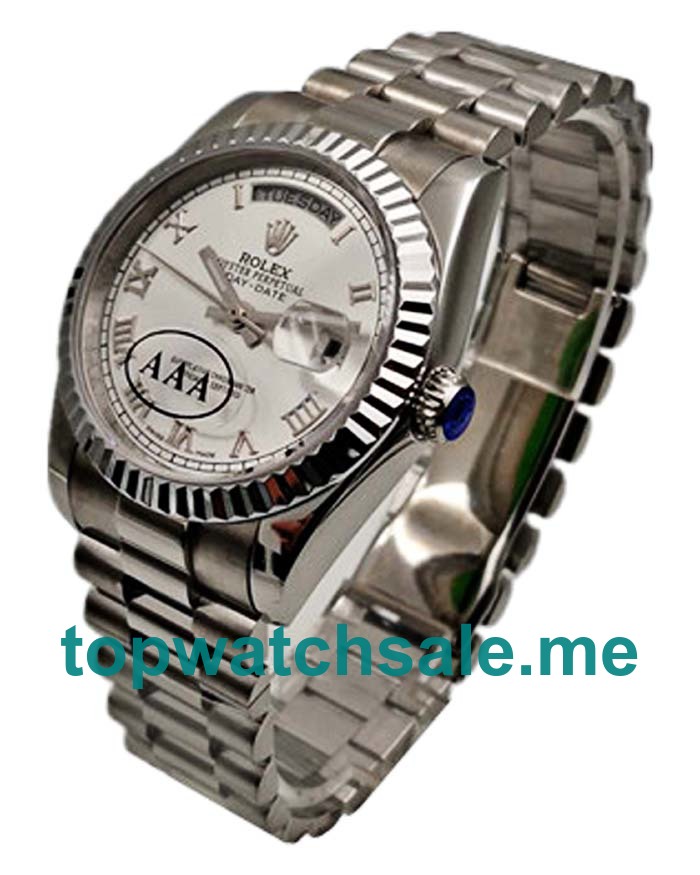 UK Silver Dials Steel Rolex Day-Date 118239 Replica Watches