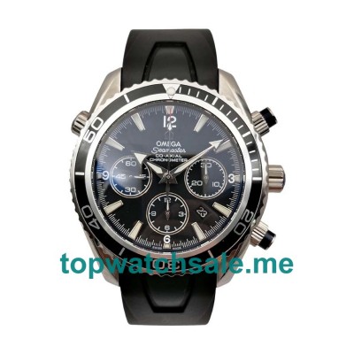 UK Black Dials Steel Omega Seamaster Planet Ocean Chrono 2210.52.00 Replica Watches