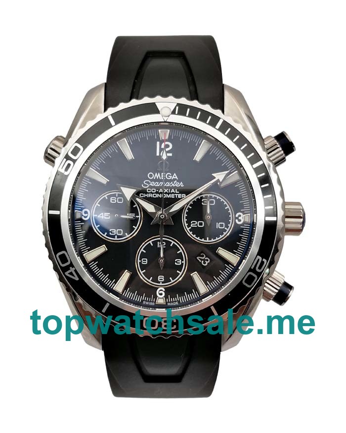 UK Black Dials Steel Omega Seamaster Planet Ocean Chrono 2210.52.00 Replica Watches