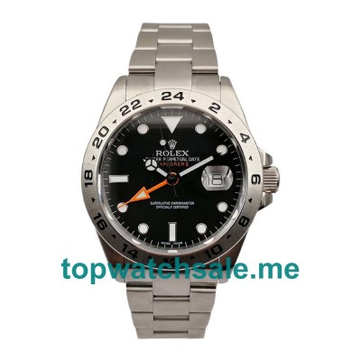 UK Black Dials Steel Rolex Explorer II 216570 Replica Watches