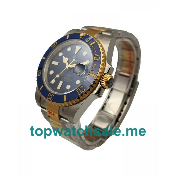 UK Blue Dials Steel And Gold Rolex Submariner 116613 LB JF Replica Watches