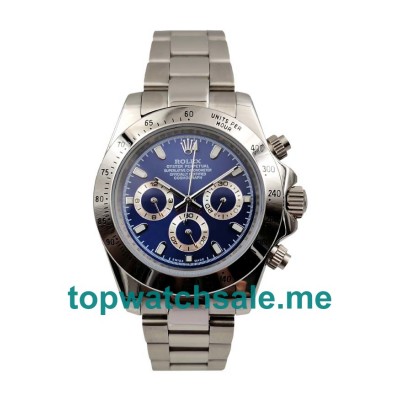 UK Blue Dials Steel Rolex Daytona 116520 Replica Watches