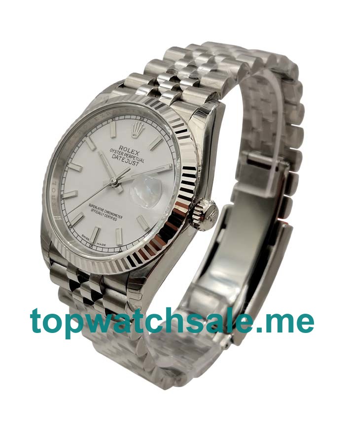 UK Silver Dials Steel Rolex Datejust 116234 Replica Watches