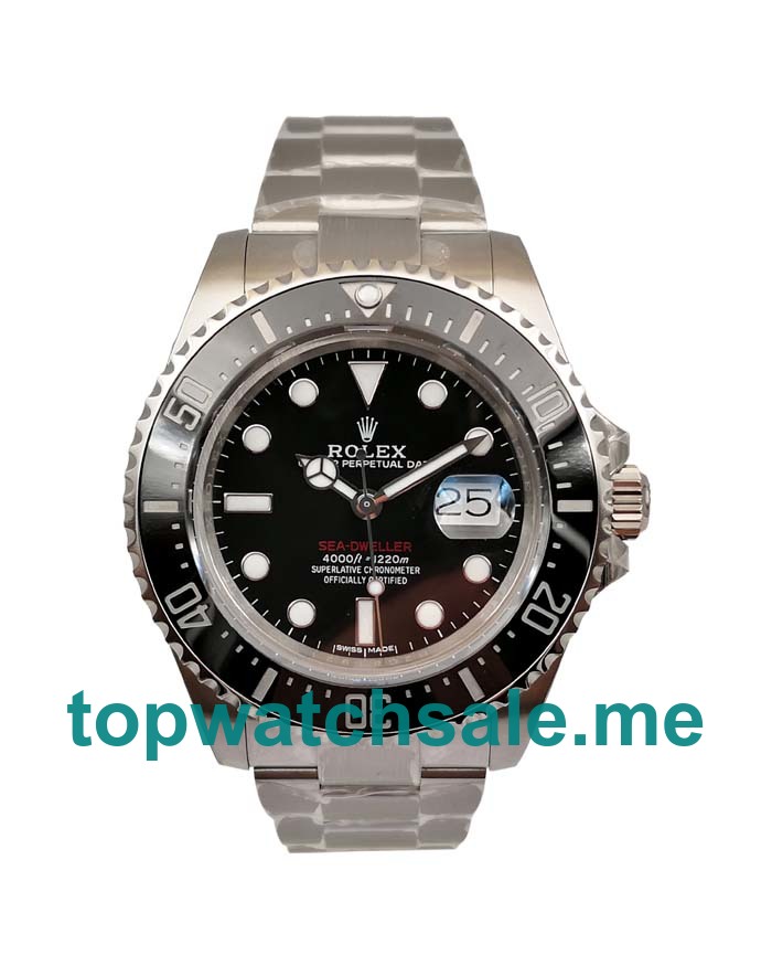 UK Black Dials Steel Rolex Sea-Dweller 126600 Replica Watches