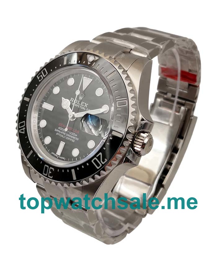 UK Black Dials Steel Rolex Sea-Dweller 126600 Replica Watches