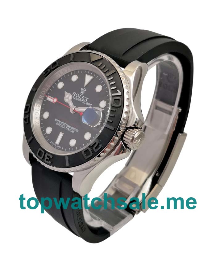 UK Black Dials Steel Rolex Yacht-Master 116655 Replica Watches