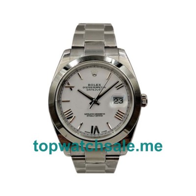 UK Ceramic White Dials Steel Rolex Datejust 116200 Replica Watches