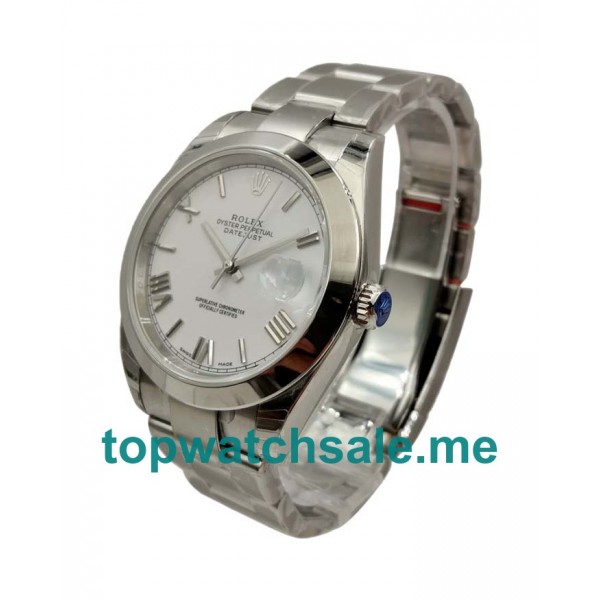 UK Ceramic White Dials Steel Rolex Datejust 116200 Replica Watches