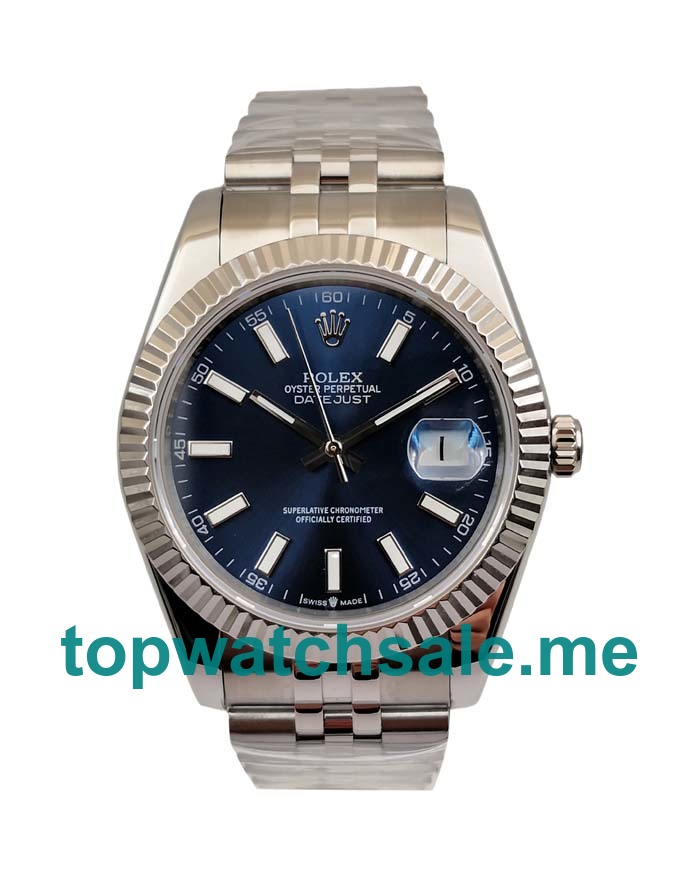 UK Blue Dials Steel Rolex Datejust 126334 Replica Watches