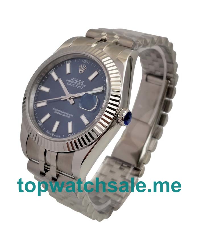 UK Blue Dials Steel Rolex Datejust 126334 Replica Watches