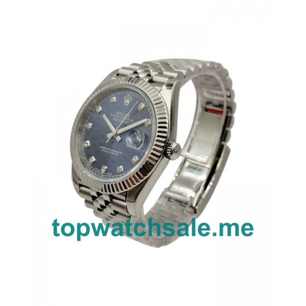 UK Blue Dials Steel Rolex Datejust 126334 Replica Watches