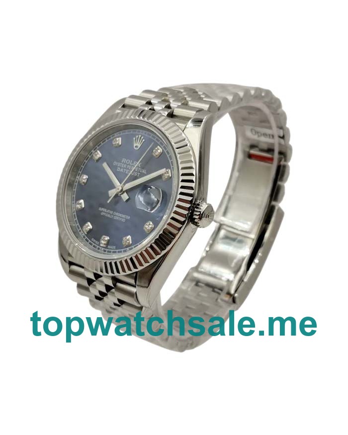 UK Blue Dials Steel Rolex Datejust 126334 Replica Watches