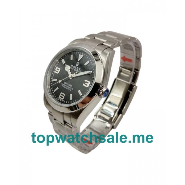 UK Black Dials Steel Rolex Explorer 214270 Replica Watches