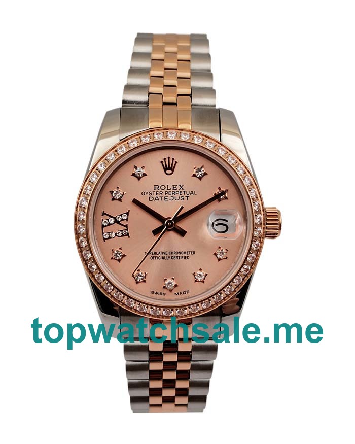 UK Rose Gold Dials Steel And Rose Gold Rolex Datejust 279381 Replica Watches